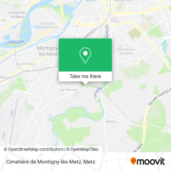 Cimetière de Montigny-lès-Metz map