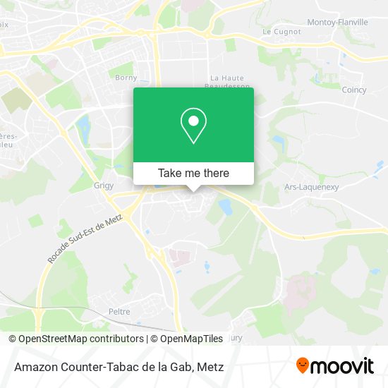 Amazon Counter-Tabac de la Gab map