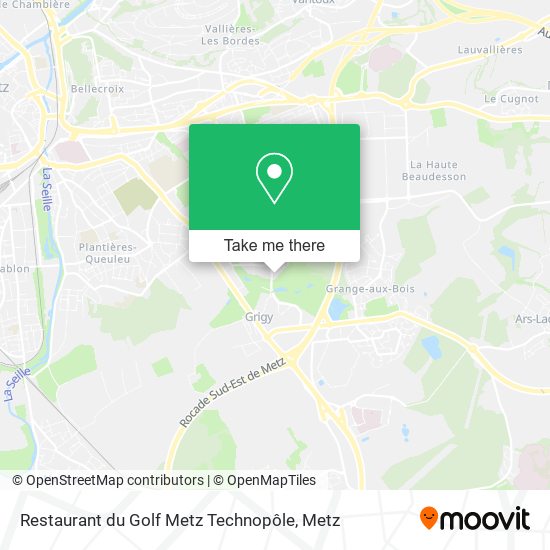 Restaurant du Golf Metz Technopôle map