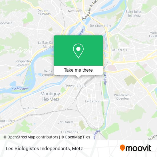 Les Biologistes Indépendants map