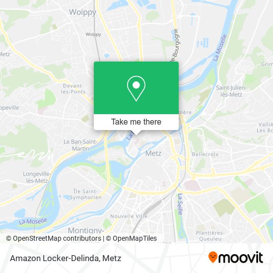 Amazon Locker-Delinda map