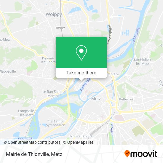 Mapa Mairie de Thionville