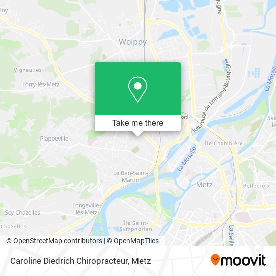 Caroline Diedrich Chiropracteur map