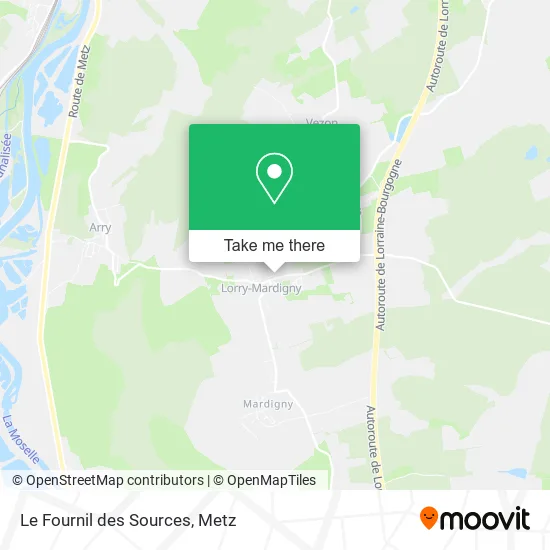 Le Fournil des Sources map