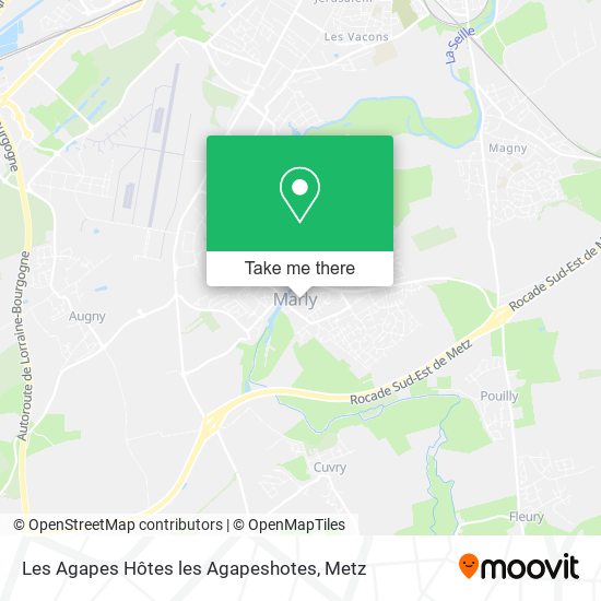 Les Agapes Hôtes les Agapeshotes map