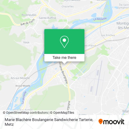 Mapa Marie Blachère Boulangerie Sandwicherie Tarterie