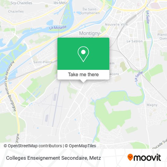 Colleges Enseignement Secondaire map