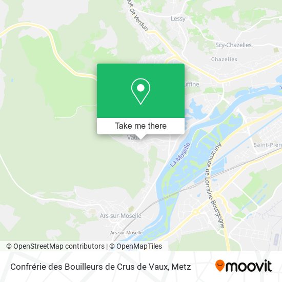 Confrérie des Bouilleurs de Crus de Vaux map