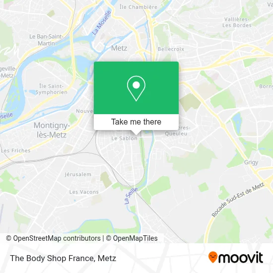 The Body Shop France map