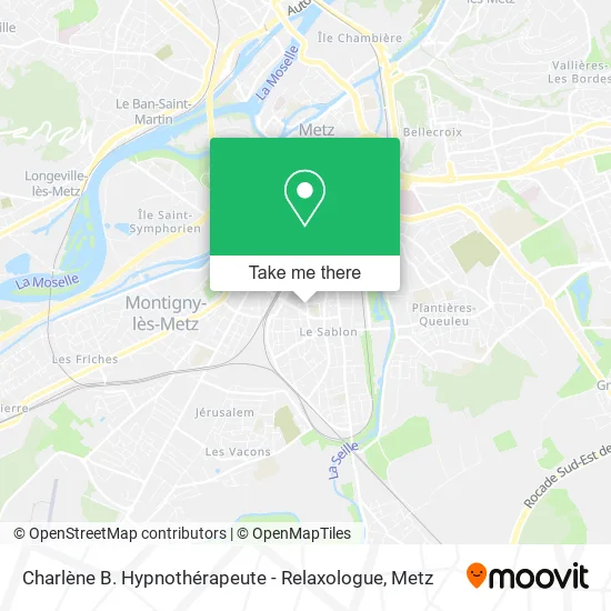Charlène B. Hypnothérapeute - Relaxologue map