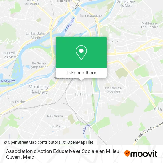 Association d'Action Educative et Sociale en Milieu Ouvert map