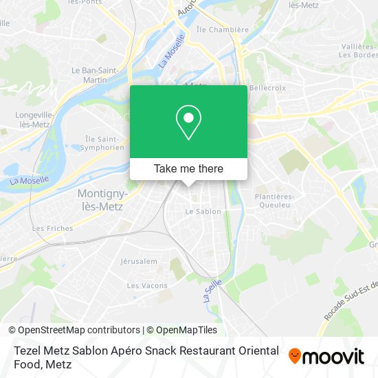 Tezel Metz Sablon Apéro Snack Restaurant Oriental Food map