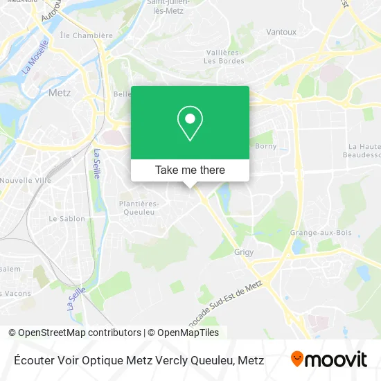 Écouter Voir Optique Metz Vercly Queuleu map