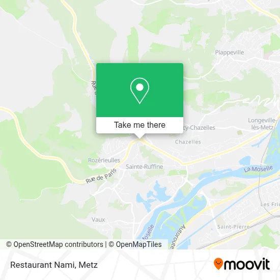 Restaurant Nami map