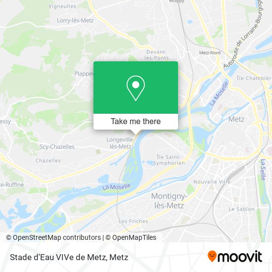 Stade d'Eau VIVe de Metz map