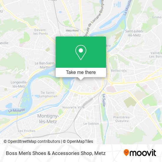 Boss Men's Shoes & Accessories Shop map