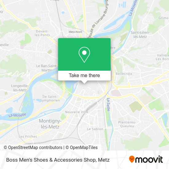 Boss Men's Shoes & Accessories Shop map