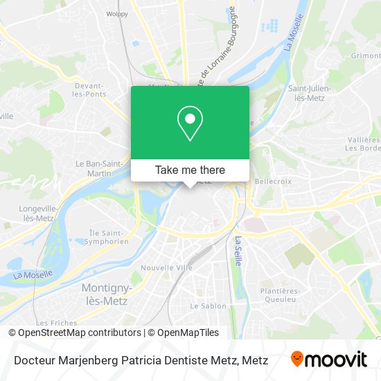 Docteur Marjenberg Patricia Dentiste Metz map