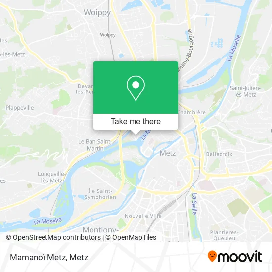 Mamanoï Metz map