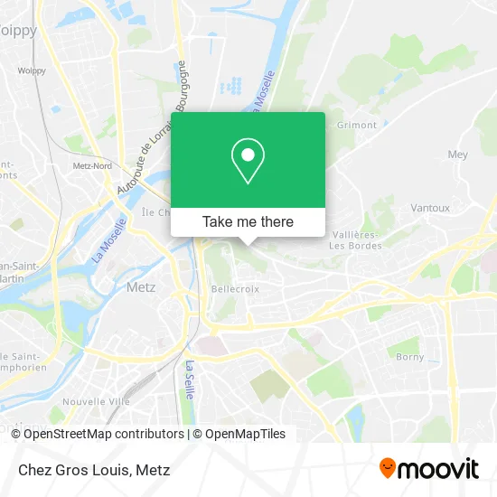 Chez Gros Louis map