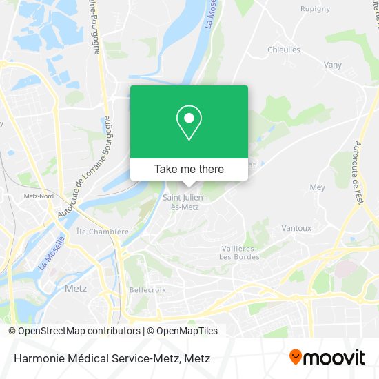 Harmonie Médical Service-Metz map