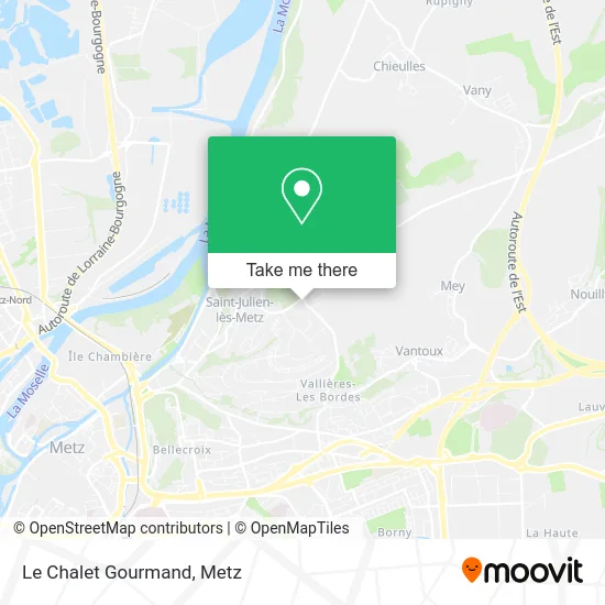 Le Chalet Gourmand map