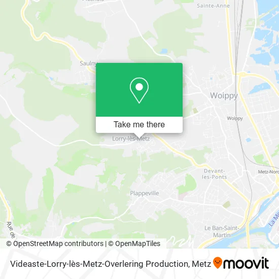 Videaste-Lorry-lès-Metz-Overlering Production map