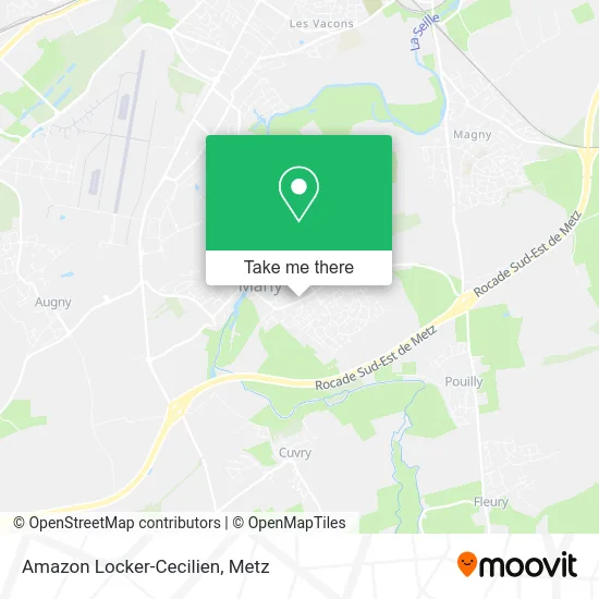 Amazon Locker-Cecilien map