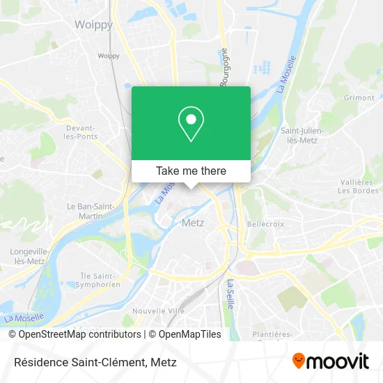 Résidence Saint-Clément map