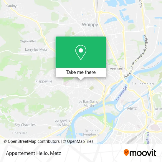 Appartement Hello map