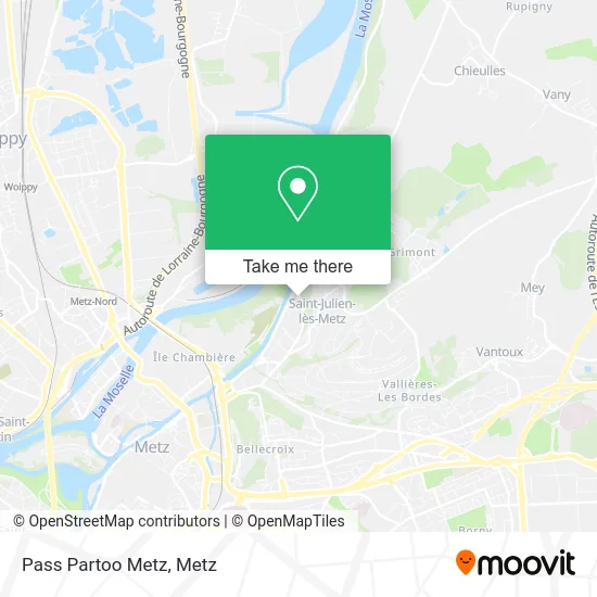 Pass Partoo Metz map