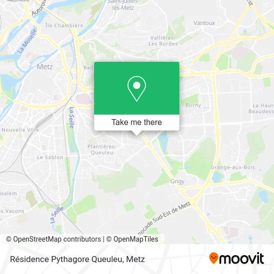 Résidence Pythagore Queuleu map