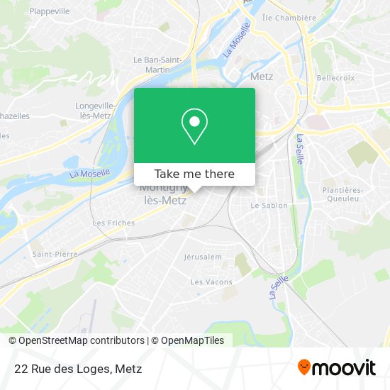 Mapa 22 Rue des Loges