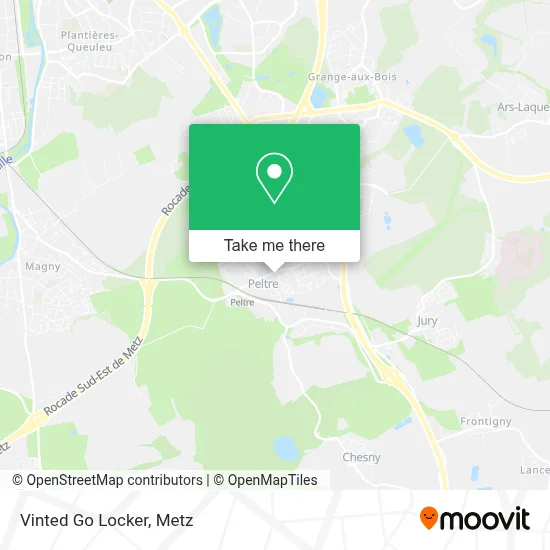 Vinted Go Locker map