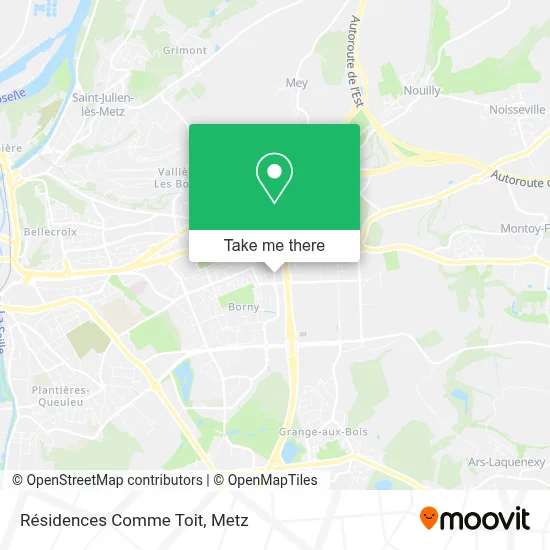 Résidences Comme Toit map