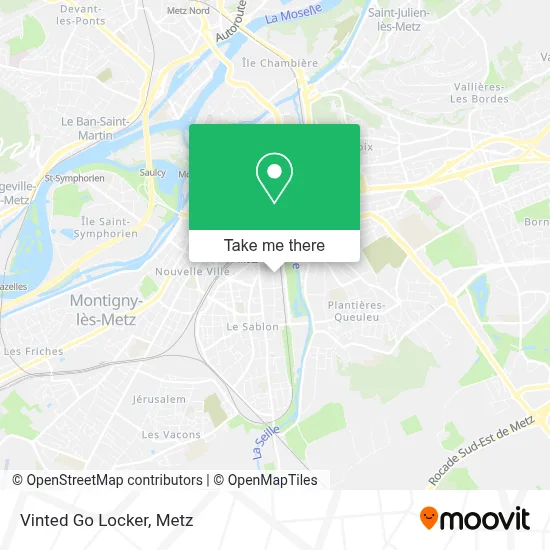 Vinted Go Locker map