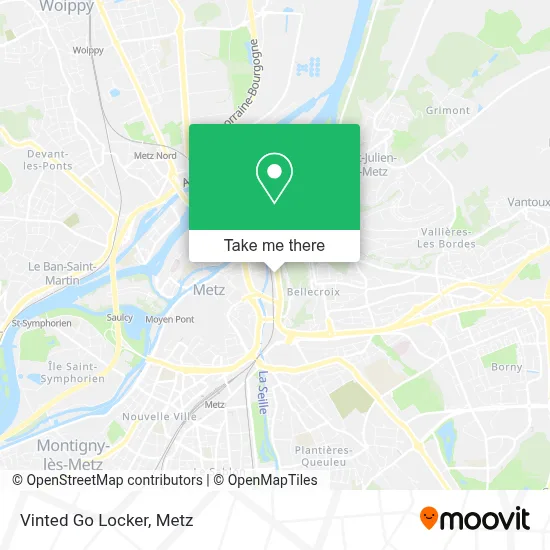 Vinted Go Locker map