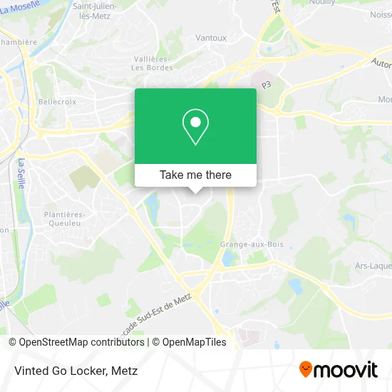 Vinted Go Locker map