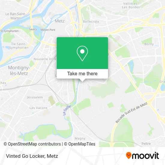 Vinted Go Locker map