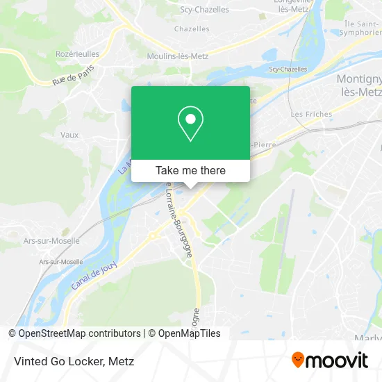 Vinted Go Locker map