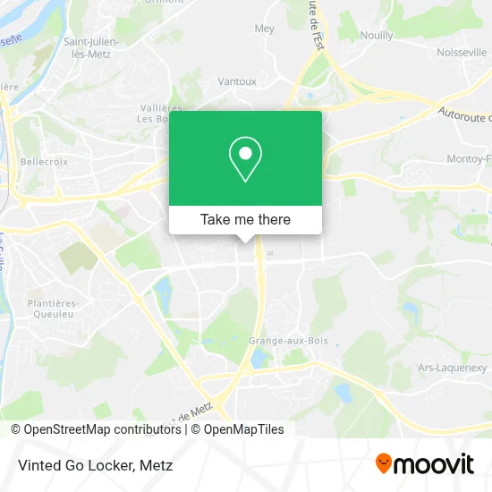 Vinted Go Locker map