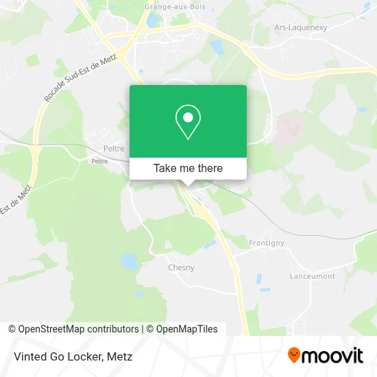 Vinted Go Locker map