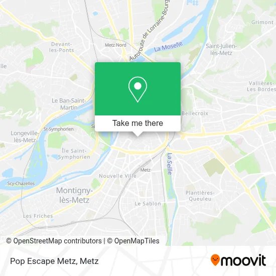Pop Escape Metz map