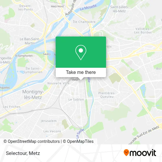 Selectour map