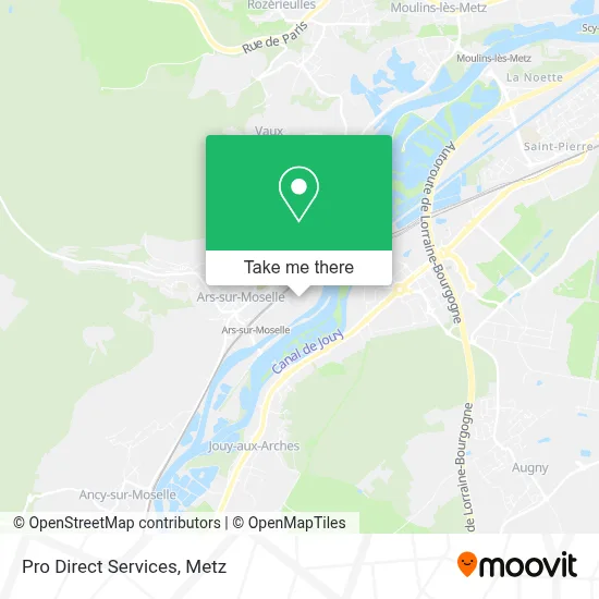 Pro Direct Services map