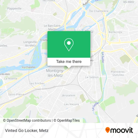 Vinted Go Locker map