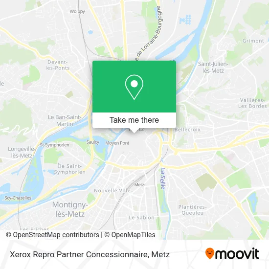 Xerox Repro Partner Concessionnaire map
