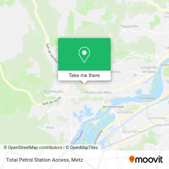 Total Petrol Station Access map