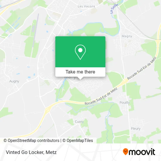 Vinted Go Locker map