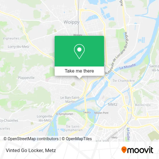 Vinted Go Locker map